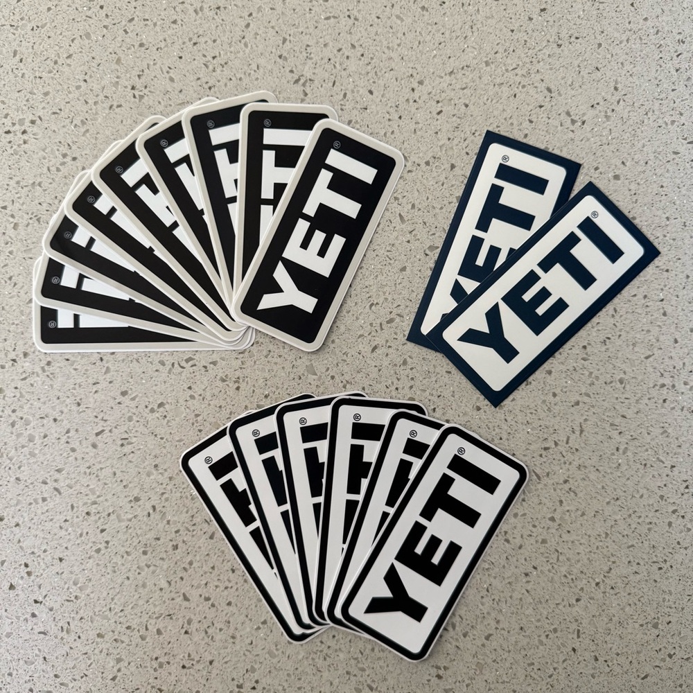 YETI Logo Stickers
